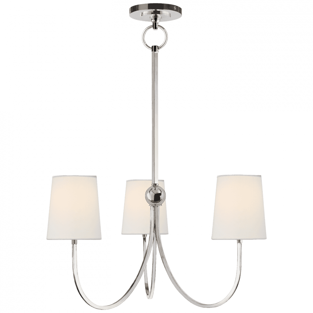 Visual Comfort Signature Reed Small Chandelier Hand-Rubbed Antique Brass