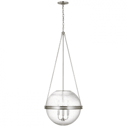 Visual Comfort Signature Reese Globe Pendant Polished Nickel