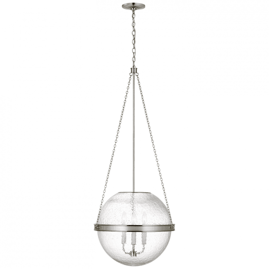 Visual Comfort Signature Reese Globe Pendant Polished Nickel
