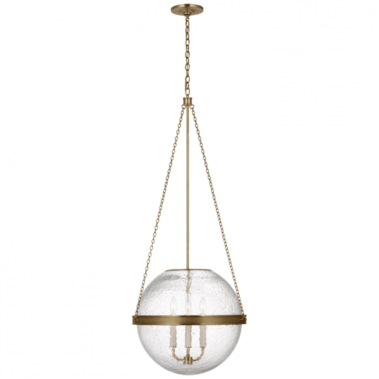 Visual Comfort Signature Reese Globe Pendant Soft Brass