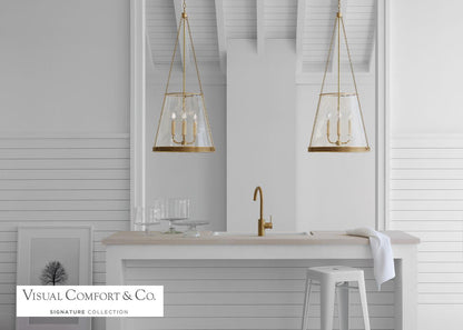 Visual Comfort Signature Reese Pendant Soft Brass