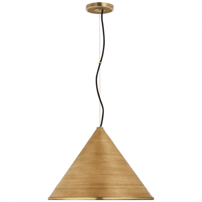 Visual Comfort Signature Reine Large Pendant Hand-Rubbed Antique Brass