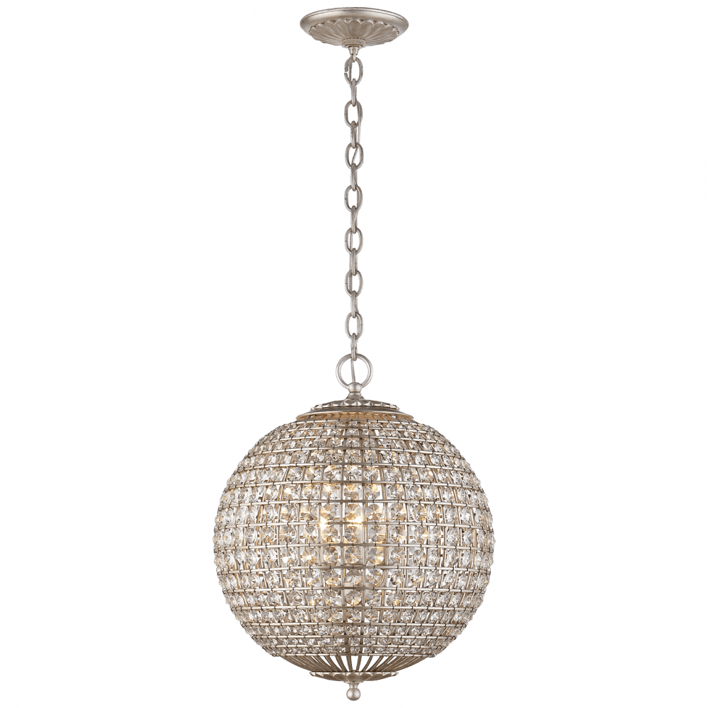 Visual Comfort Signature Renwick Chandelier Burnished Silver Leaf