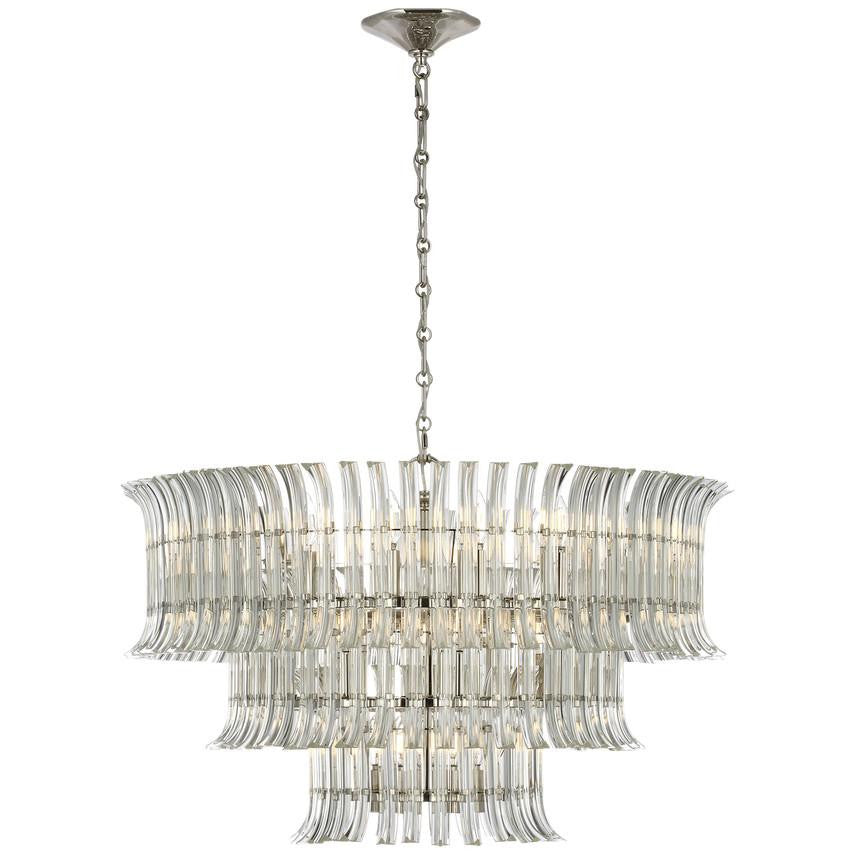 Visual Comfort Signature Rhine 34 Polished Nickel