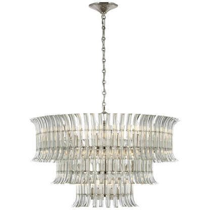 Visual Comfort Signature Rhine 34 Polished Nickel