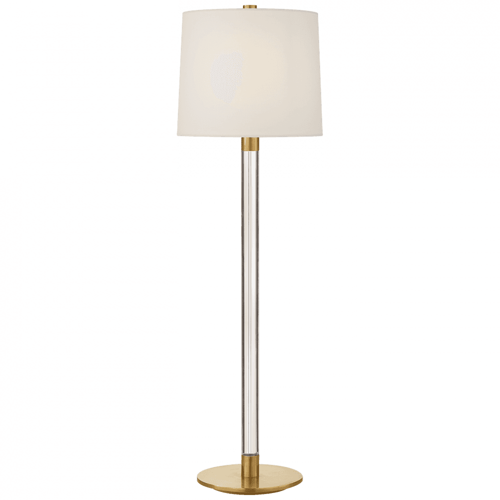 Visual Comfort Signature Riga Table Lamp Crystal and Hand-Rubbed Antique Brass