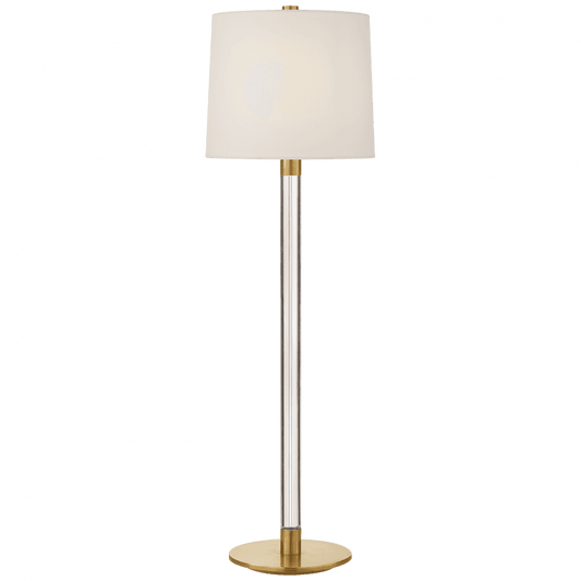Visual Comfort Signature Riga Table Lamp Crystal and Hand-Rubbed Antique Brass