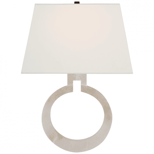 Visual Comfort Signature Ring Form Ring Form Large Wall Sconce Alabaster