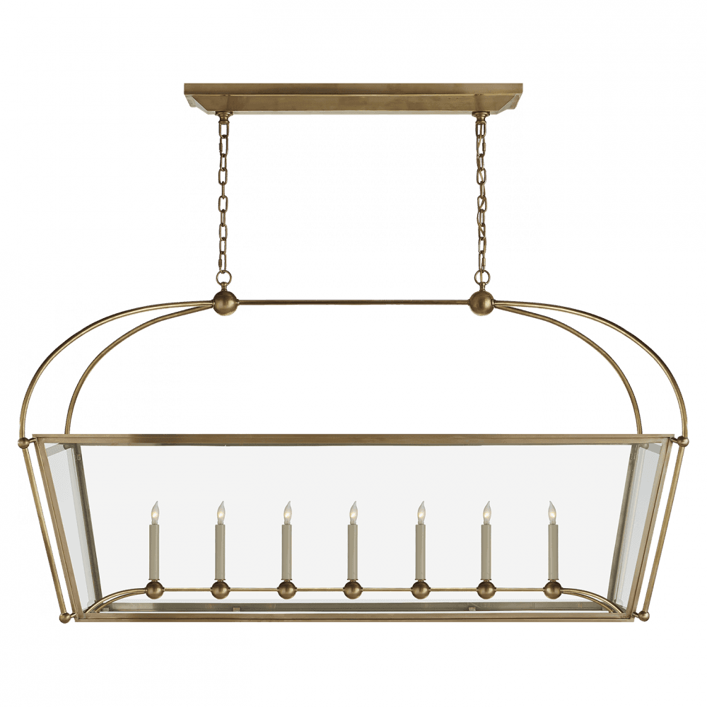 Visual Comfort Signature Riverside Linear Chandelier Bronze