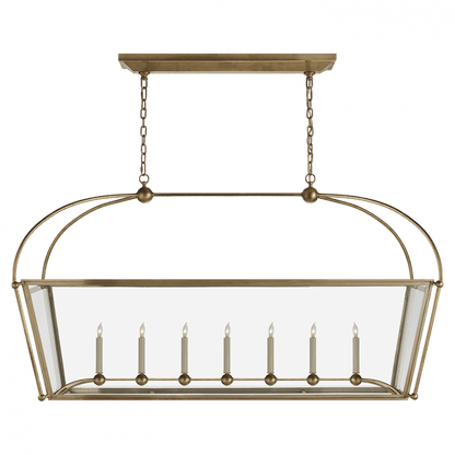 Visual Comfort Signature Riverside Linear Chandelier Bronze