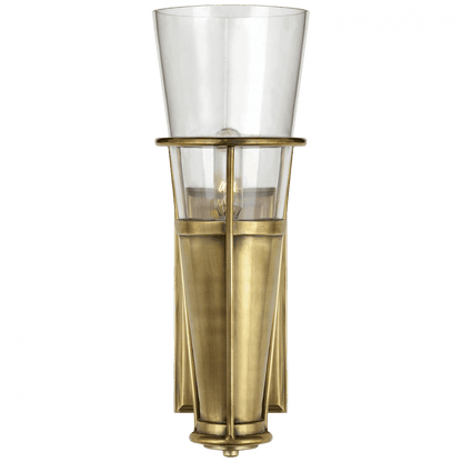 Visual Comfort Signature Robinson Bathroom Wall Sconce Hand-Rubbed Antique Brass
