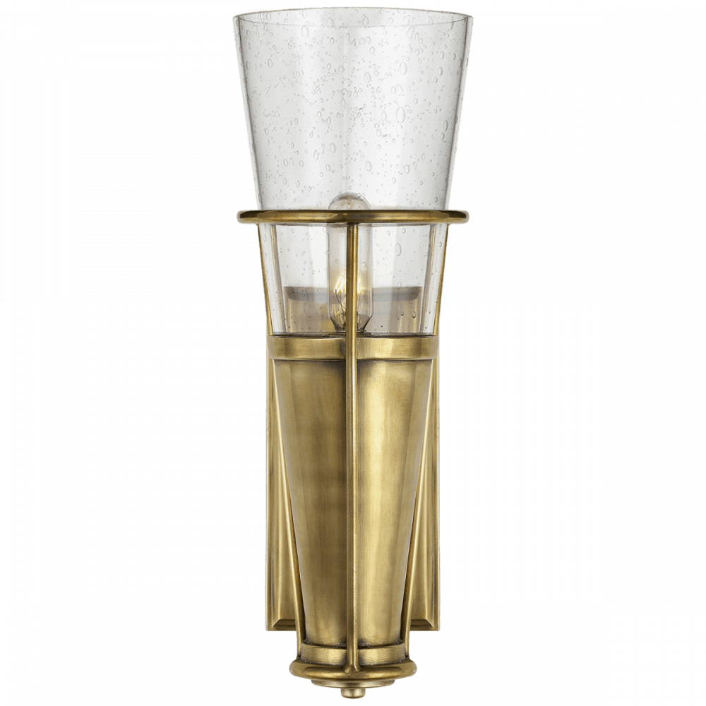 Visual Comfort Signature Robinson Bathroom Wall Sconce Hand-Rubbed Antique Brass