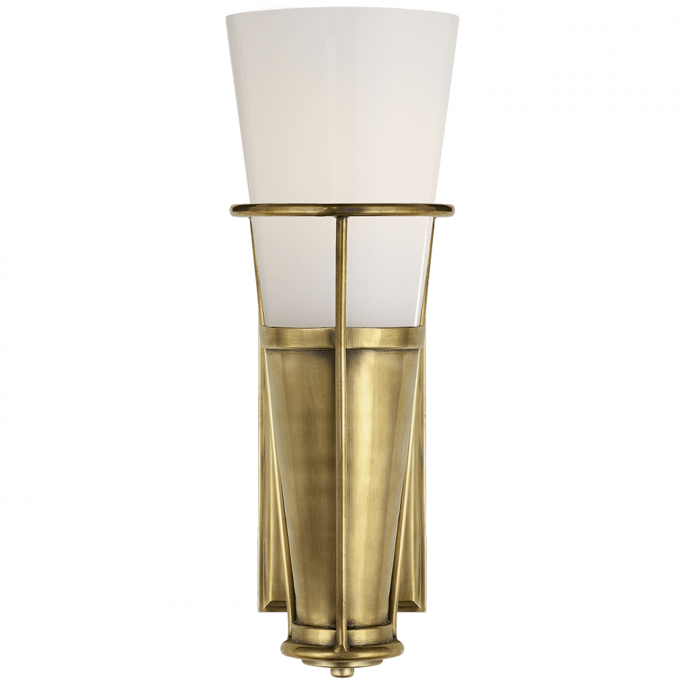 Visual Comfort Signature Robinson Bathroom Wall Sconce Polished Nickel