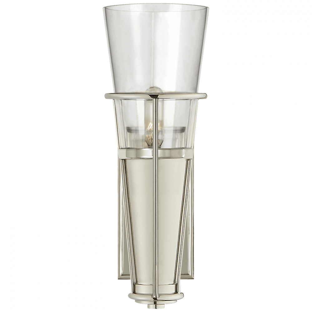 Visual Comfort Signature Robinson Bathroom Wall Sconce Polished Nickel