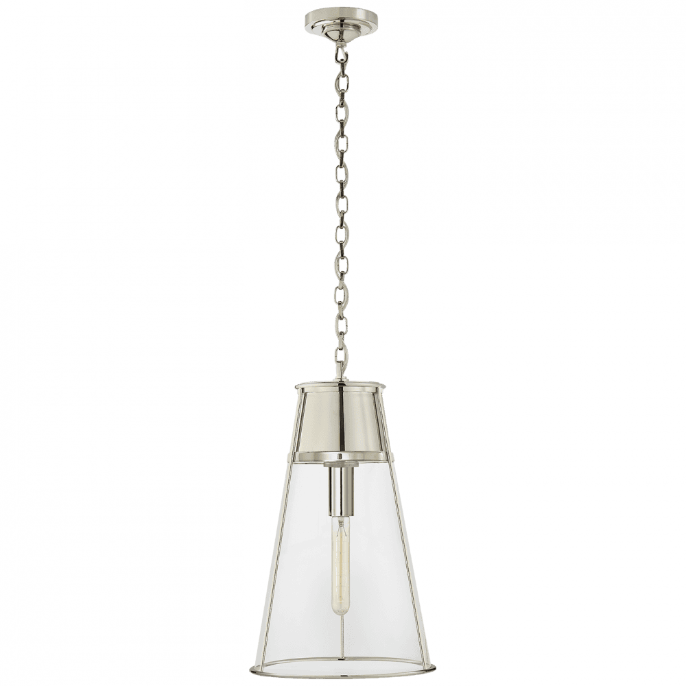Visual Comfort Signature Robinson Pendant Polished Nickel