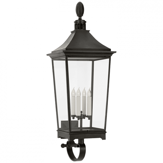 Visual Comfort Signature Rosedale Classic Large Tall Bracketed Wall Lante French Rust