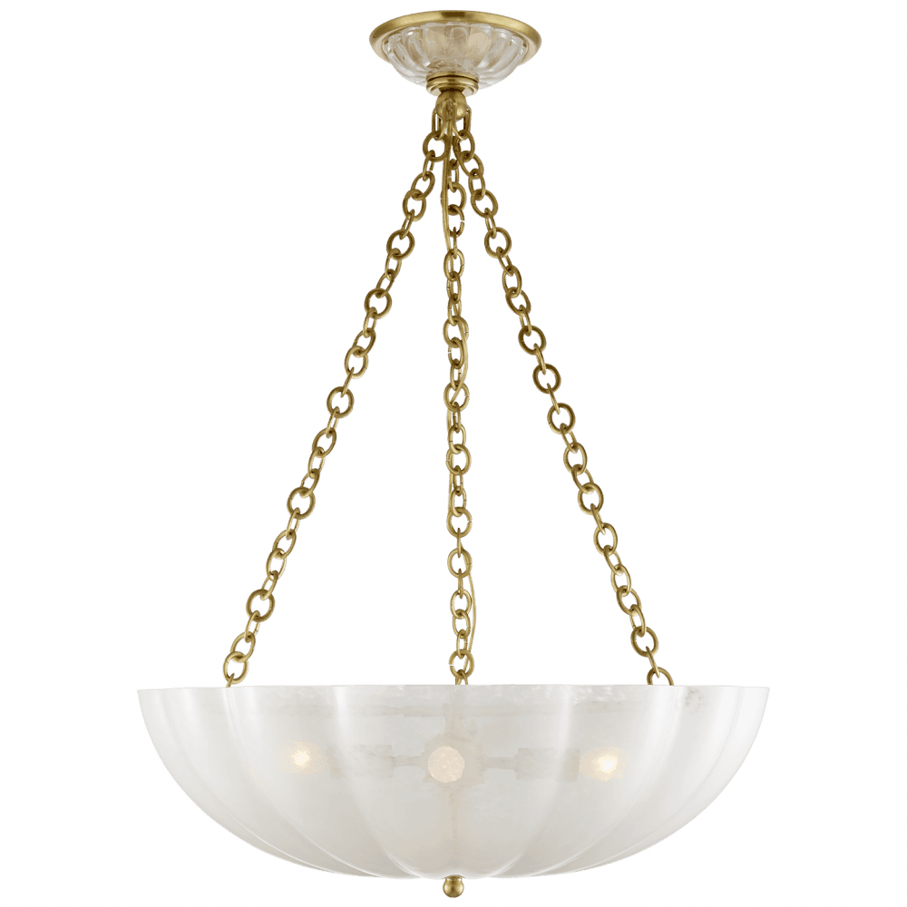 Visual Comfort Signature Rosehill Chandelier Hand-Rubbed Antique Brass