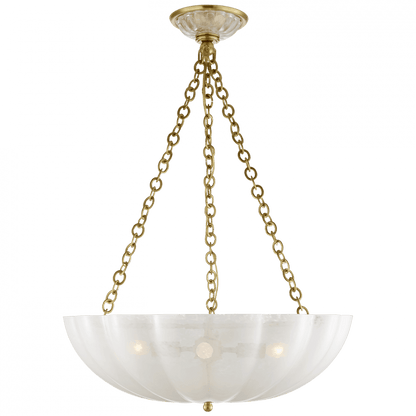 Visual Comfort Signature Rosehill Chandelier Hand-Rubbed Antique Brass