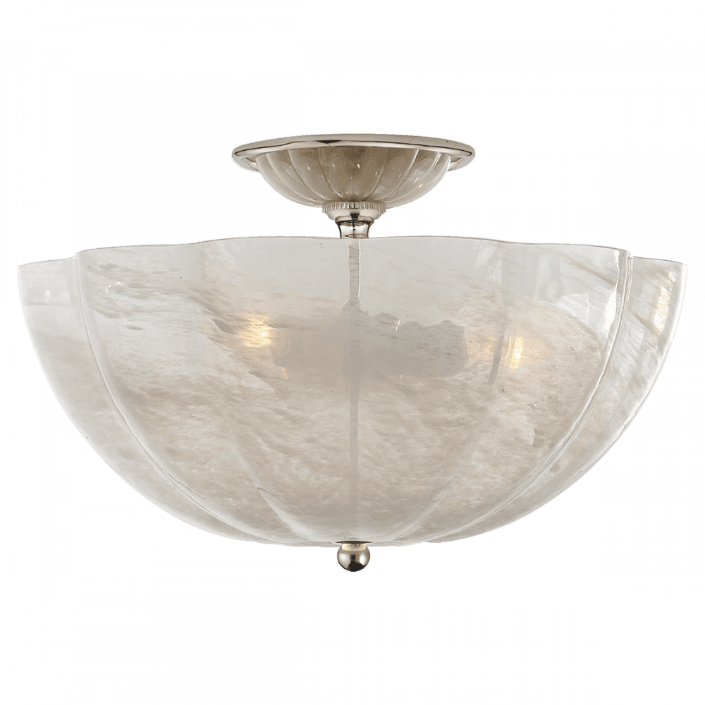 Visual Comfort Signature Rosehill Semi-Flush Mount Polished Nickel