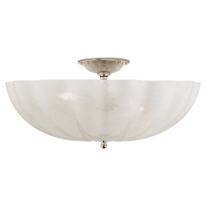 Visual Comfort Signature Rosehill Semi-Flush Mount Polished Nickel