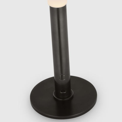 Visual Comfort & Co. Signature Collection Rousseau 10" Rechargeable Accent Lamp, Visual Comfort & Co. Signature Collection KW 3285BZ-EC N1W60