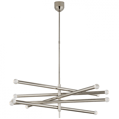 Visual Comfort Signature Rousseau LED Grande Articulating Chandelier Bronze