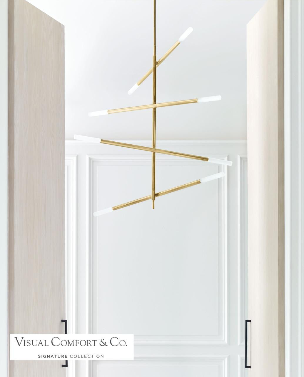 Visual Comfort & Co. Signature Collection Rousseau Large Articulating Chandelier