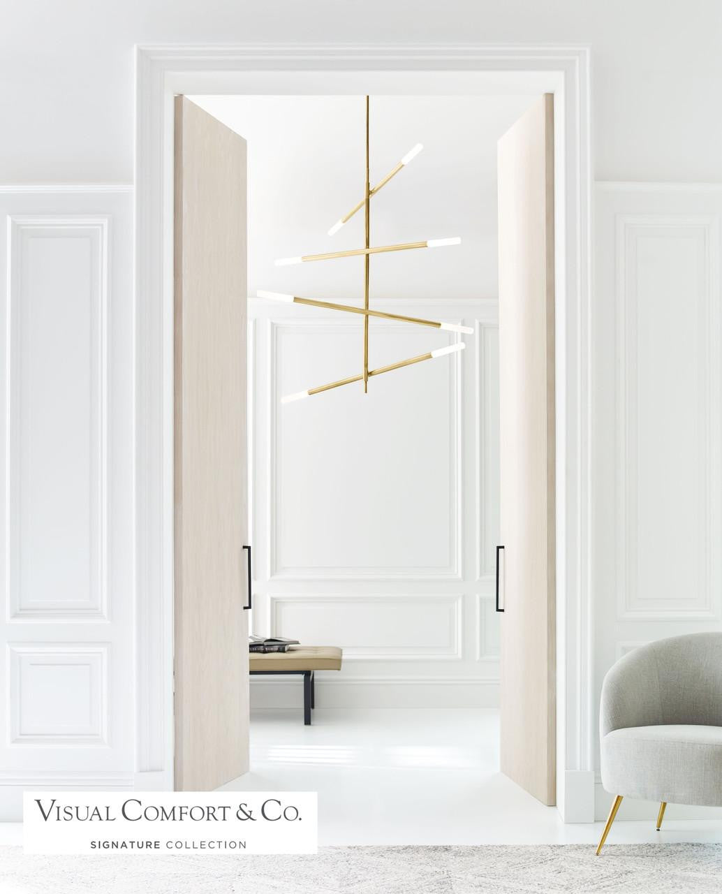 Visual Comfort & Co. Signature Collection Rousseau Large Articulating Chandelier
