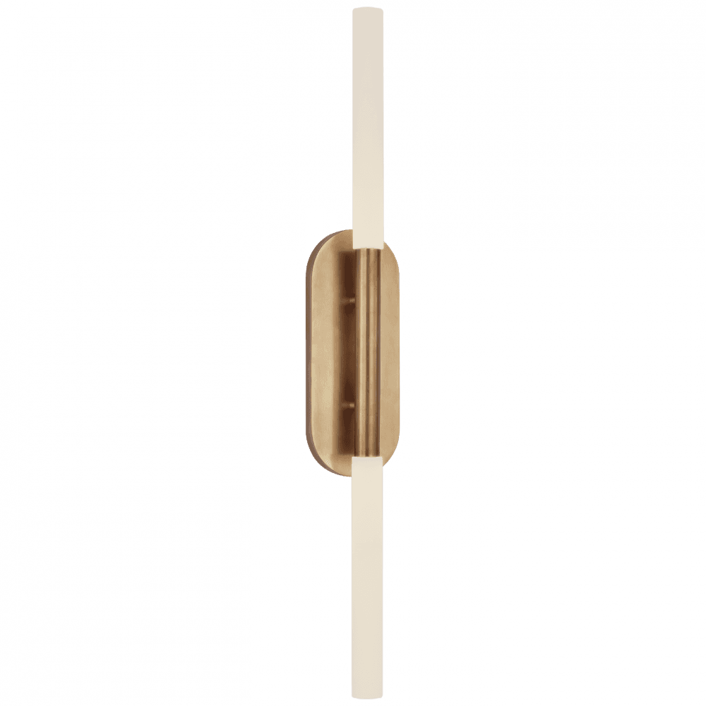 Visual Comfort Signature Rousseau Large Vanity Sconce Antique-Burnished Brass