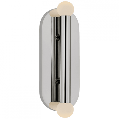 Visual Comfort Signature Rousseau Large Vanity Sconce Polished Nickel