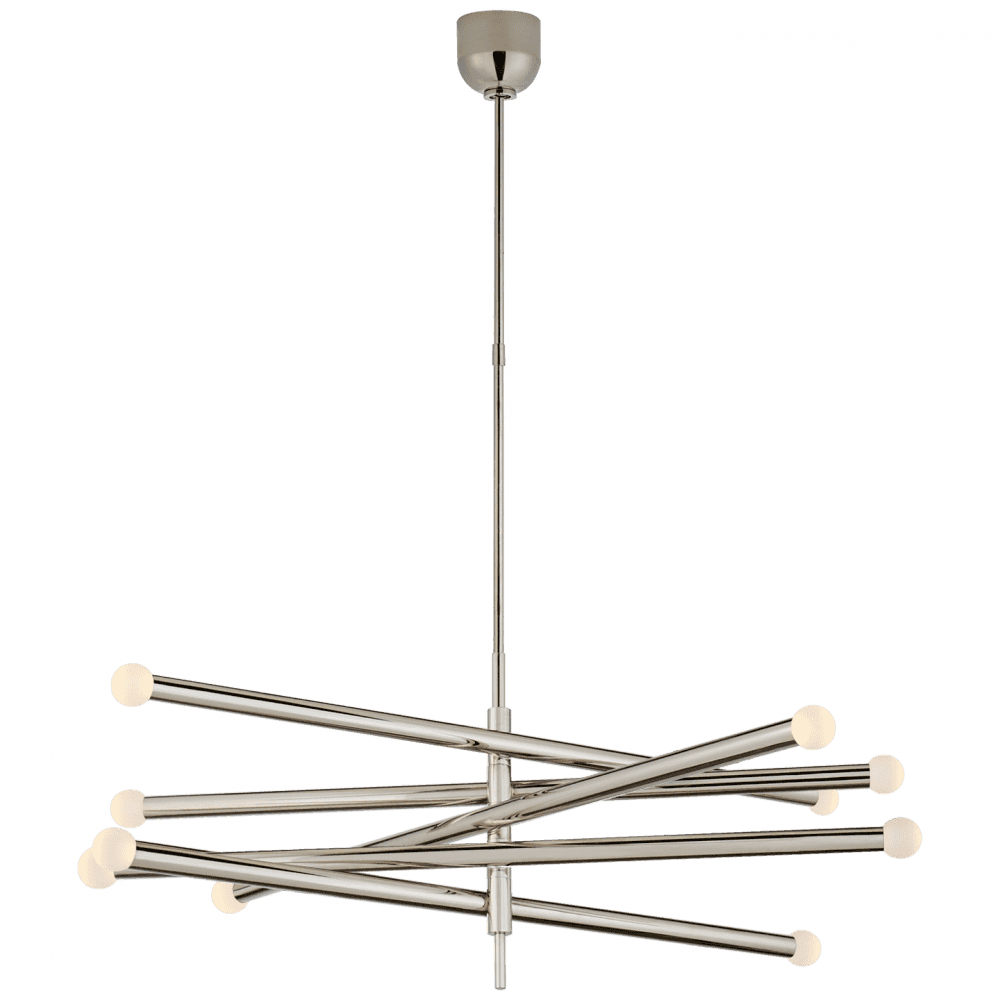 Visual Comfort Signature Rousseau LED Grande Articulating Chandelier Bronze
