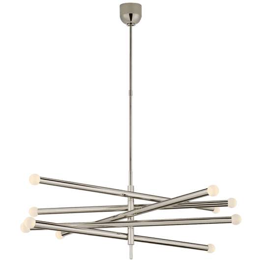 Visual Comfort Signature Rousseau LED Grande Articulating Chandelier Bronze