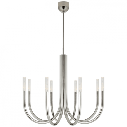 Visual Comfort Signature Rousseau Medium Chandelier Polished Nickel