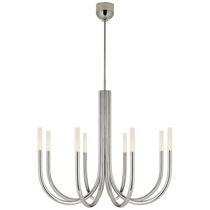 Visual Comfort Signature Rousseau Medium Chandelier Polished Nickel