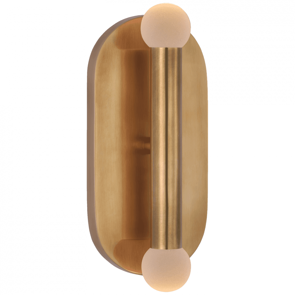 Visual Comfort Signature Rousseau Vanity Wall Sconce Antique-Burnished Brass