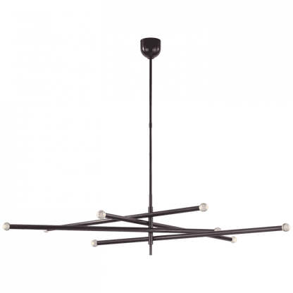 Visual Comfort Signature Rousseau Oversized Articulating Chandelier Bronze