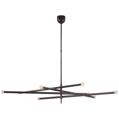 Visual Comfort Signature Rousseau Oversized Articulating Chandelier Bronze