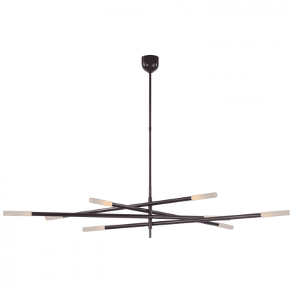 Visual Comfort Signature Rousseau Oversized Articulating Chandelier Bronze