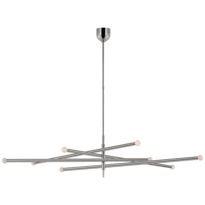 Visual Comfort Signature Rousseau Oversized Articulating Chandelier Polished Nickel