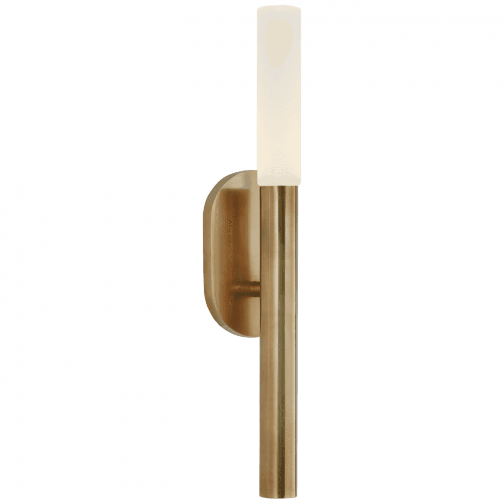 Visual Comfort Signature Rousseau Small Bath Sconce Antique-Burnished Brass