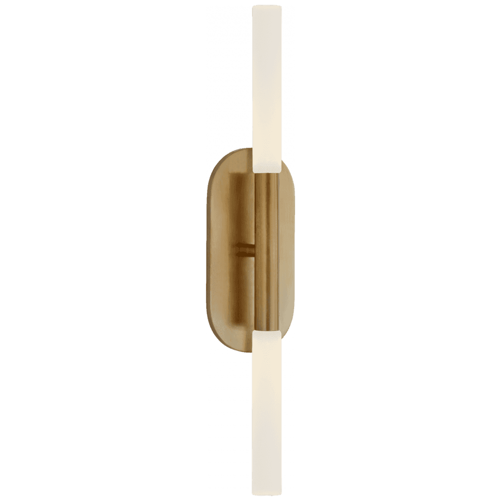Visual Comfort Signature Rousseau Medium Vanity Sconce Antique-Burnished Brass
