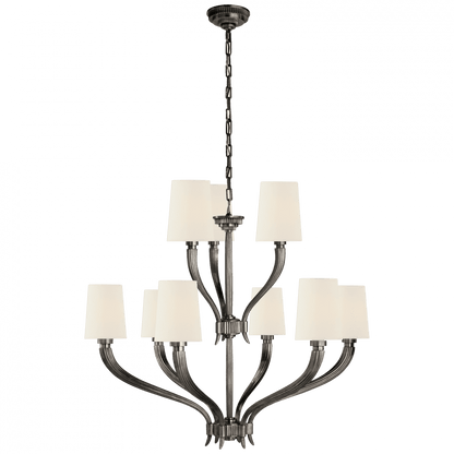Visual Comfort Signature Ruhlmann Chandelier Polished Nickel
