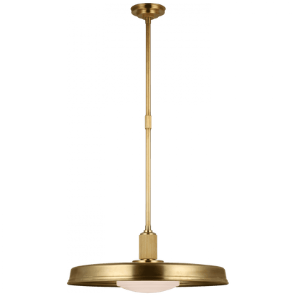 Visual Comfort Signature Ruhlmann Factory Pendant Antique-Burnished Brass
