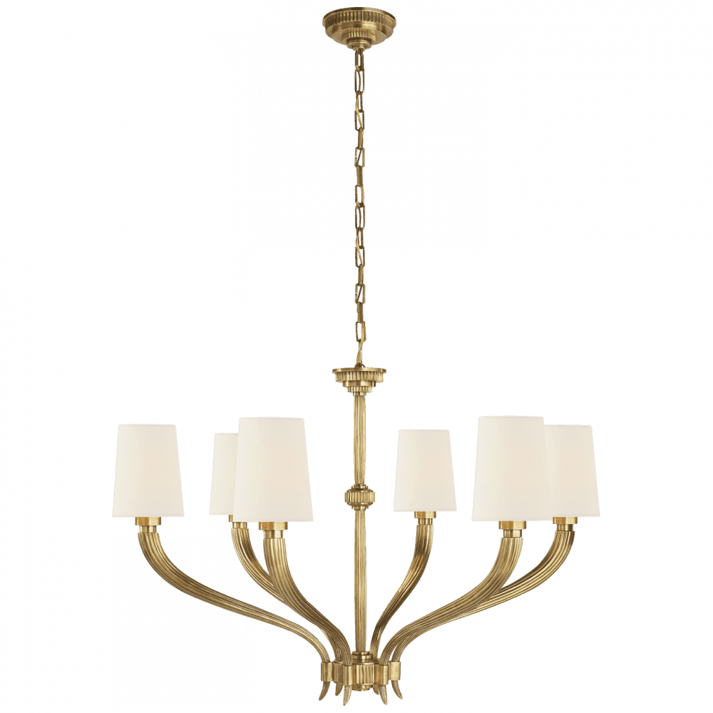 Visual Comfort Signature Ruhlmann Chandelier Polished Nickel