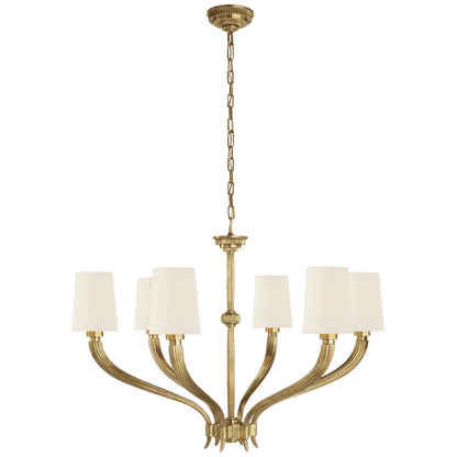 Visual Comfort Signature Ruhlmann Chandelier Polished Nickel