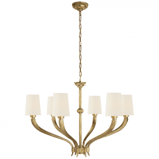 Visual Comfort Signature Ruhlmann Chandelier Polished Nickel