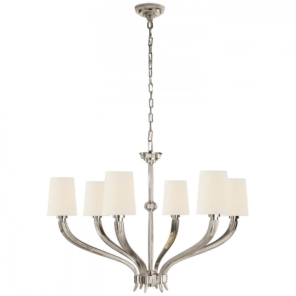 Visual Comfort Signature Ruhlmann Large Chandelier Bronze
