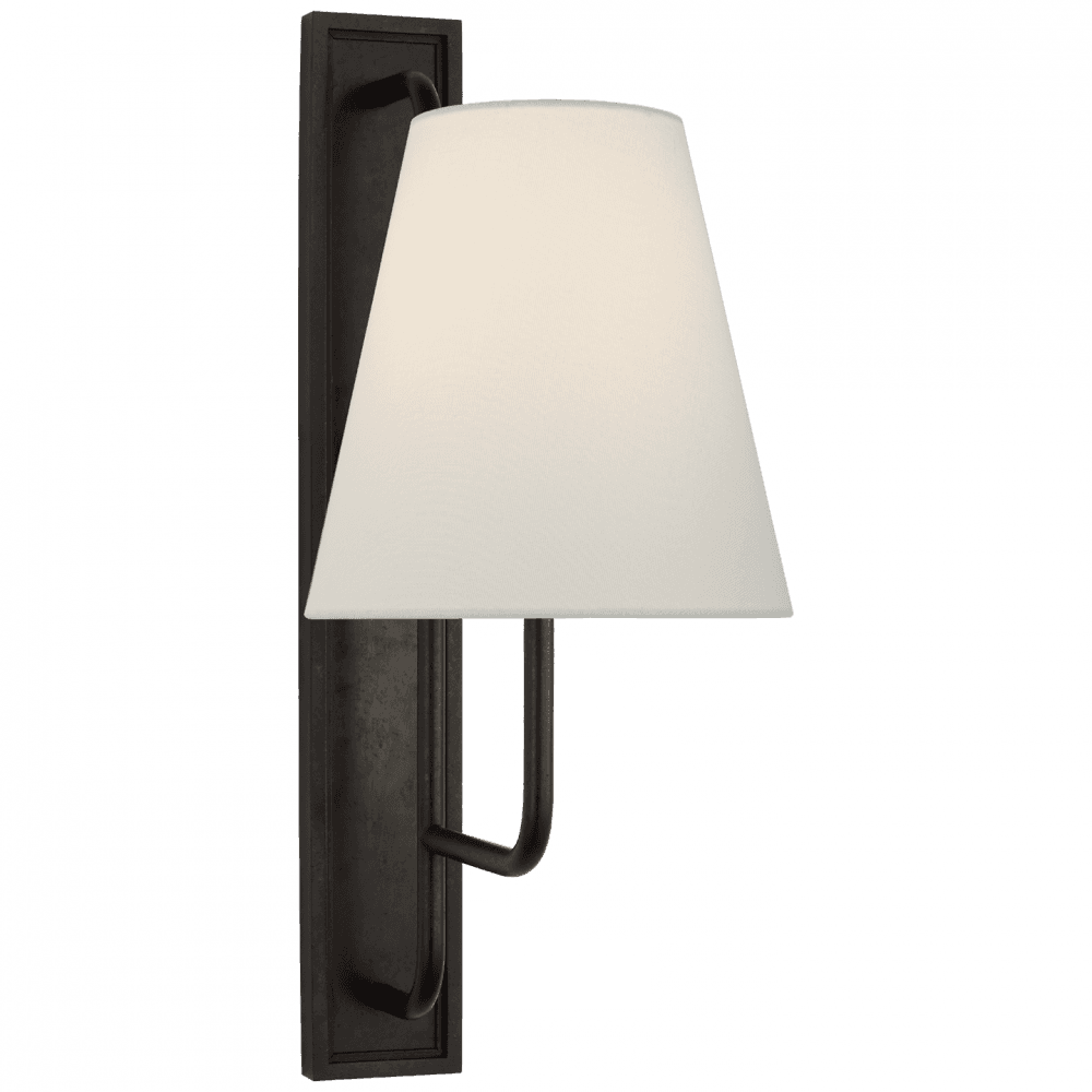 Visual Comfort Signature Rui Tall Wall Sconce Aged Iron