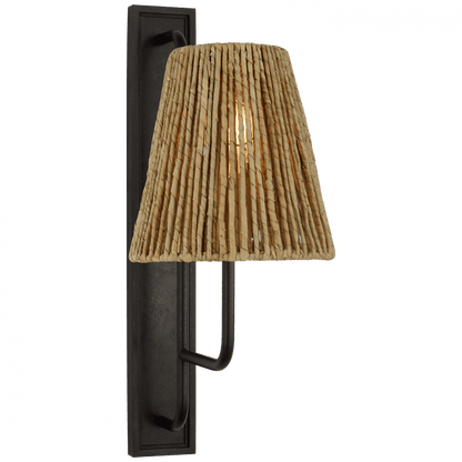 Visual Comfort Signature Rui Tall Wall Sconce Aged Iron