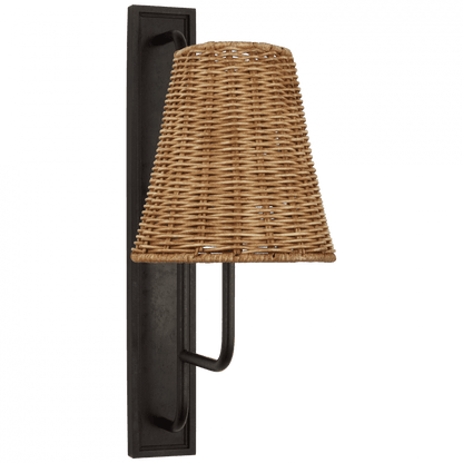 Visual Comfort Signature Rui Tall Wall Sconce Aged Iron